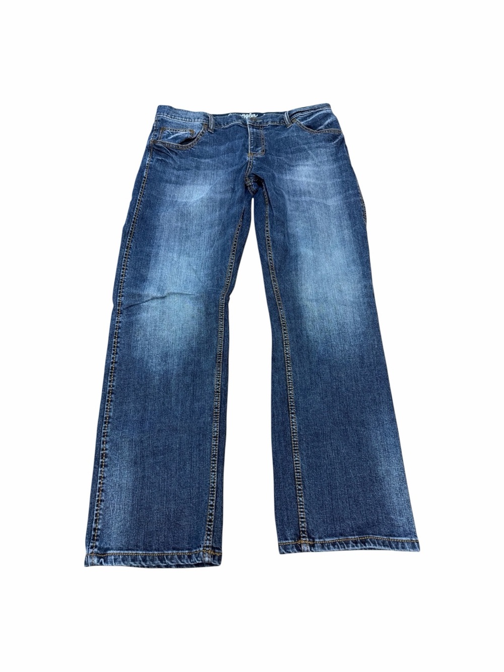 Wrangler Retro Slim Straight Jeans Men’s 38x32 Medium Wash Stretch Western
